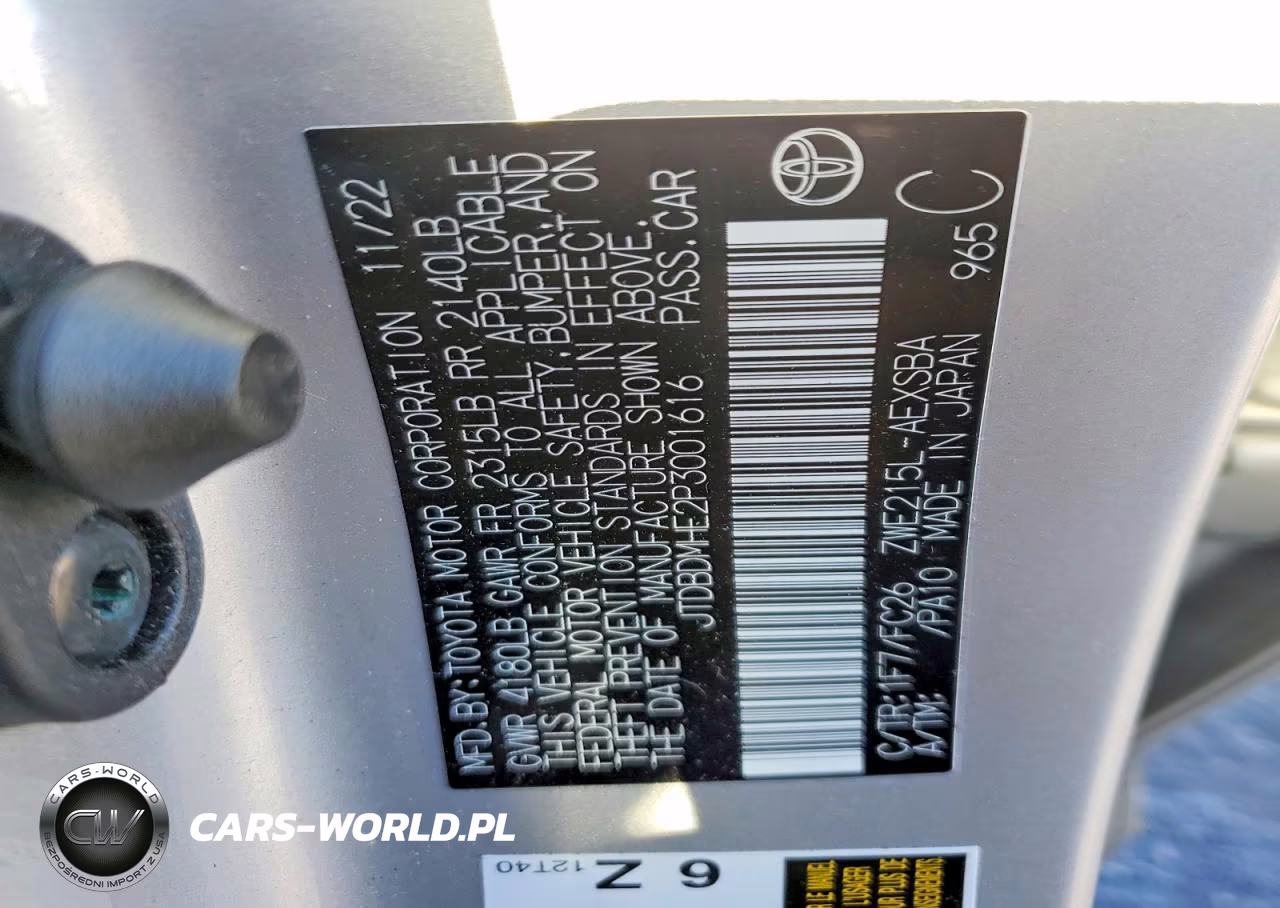 2023 Toyota Corolla Hybrid Se VIN:JTDBDMHE2P3001616 - 12