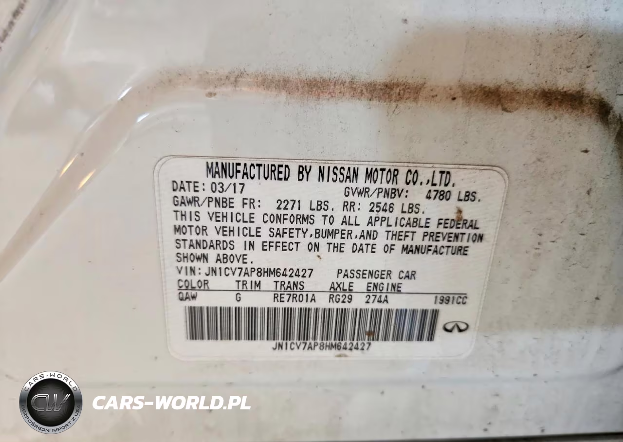 2017 Infiniti Q50 Base VIN:JN1CV7AP8HM642427 - 12