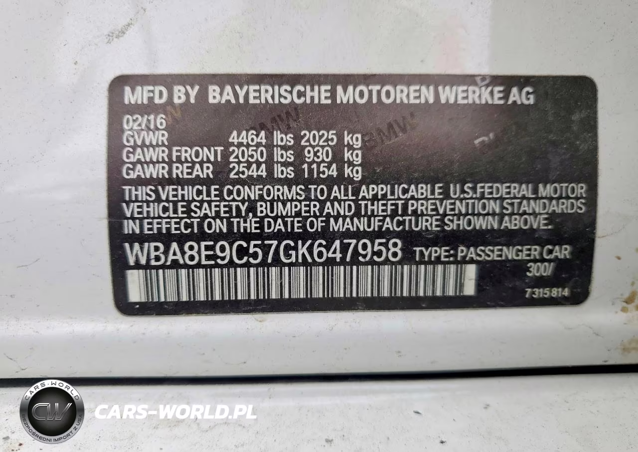 2016 BMW 328 I Sulev VIN:WBA8E9C57GK647958 - 13