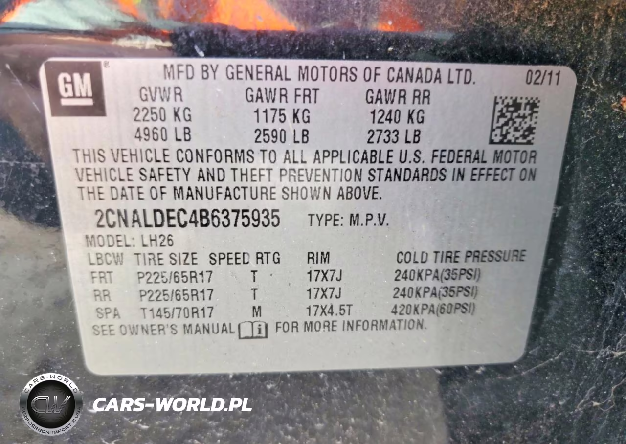2011 Chevrolet Equinox Lt VIN:2CNALDEC4B6375935 - 14
