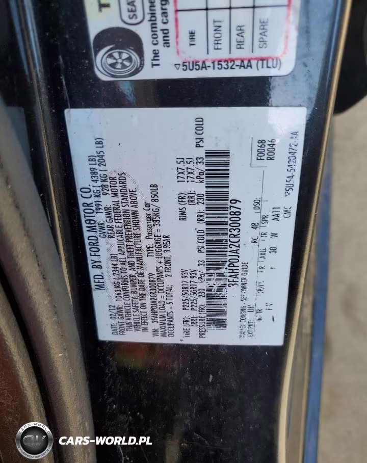 2012 Ford Fusion Sel VIN:3FAHP0JA2CR300879 - 12