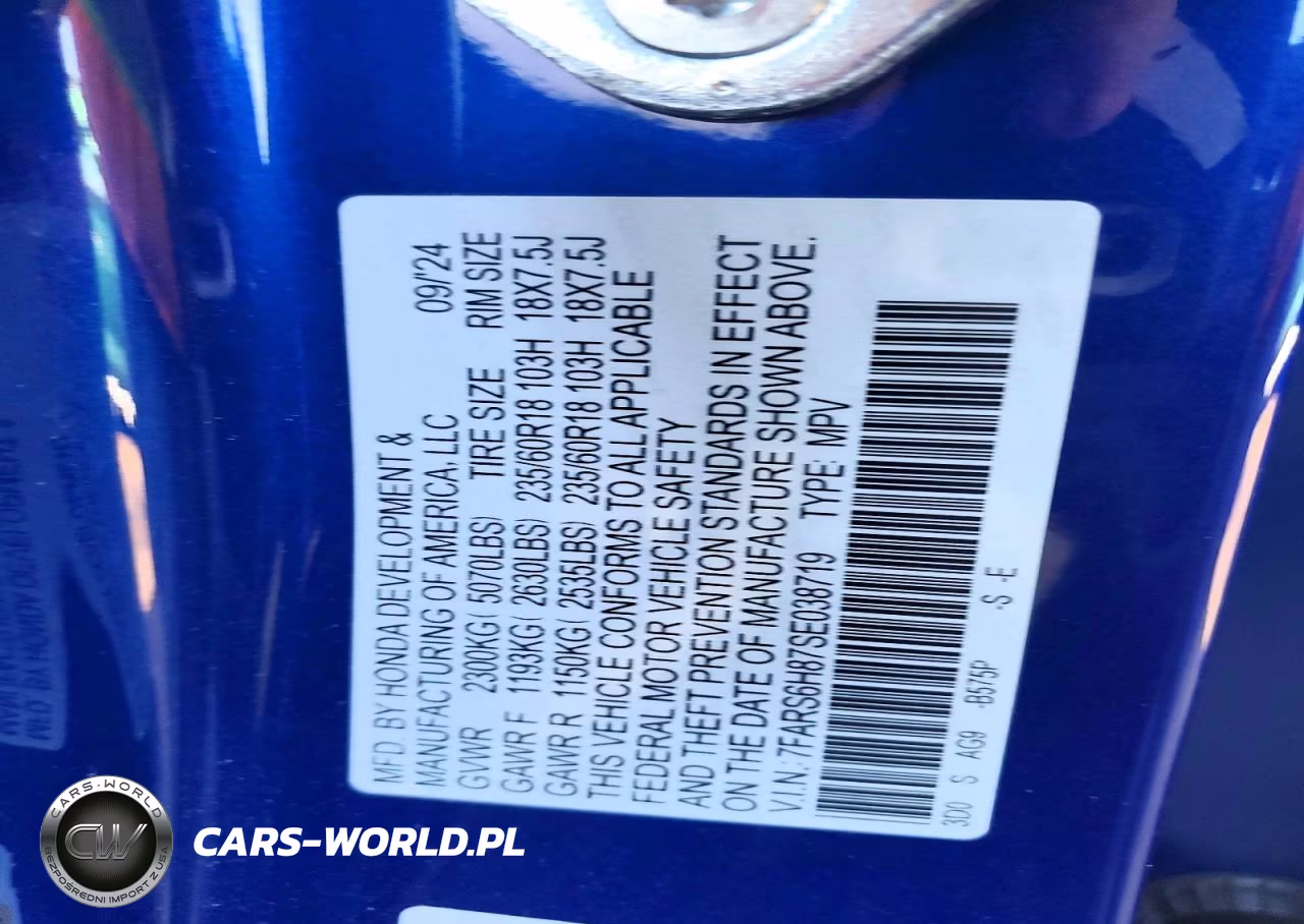 2025 Honda Cr-V Sport-L VIN:7FARS6H87SE038719 - 13