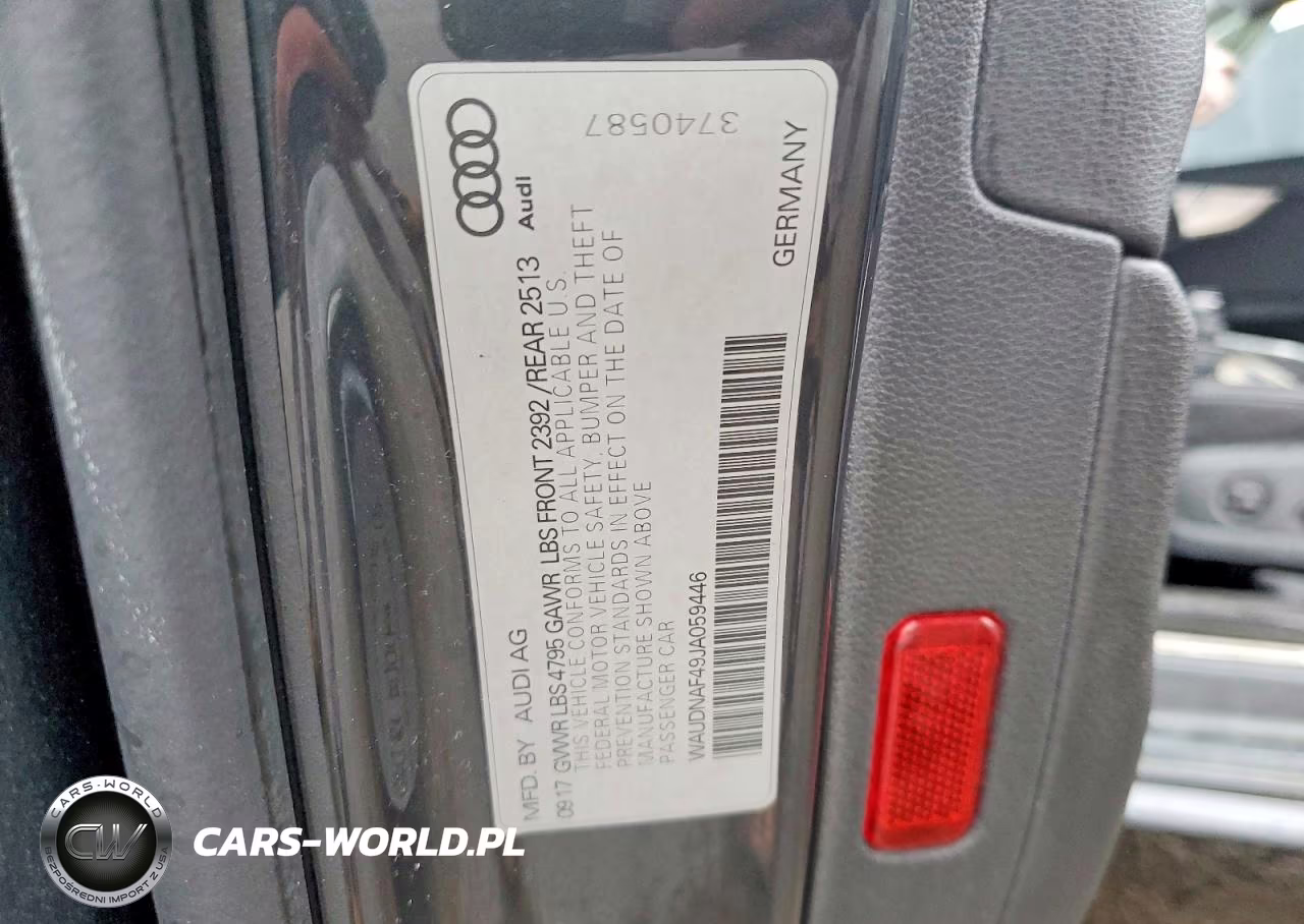 2018 Audi A4 Premium VIN:WAUDNAF49JA059446 - 12