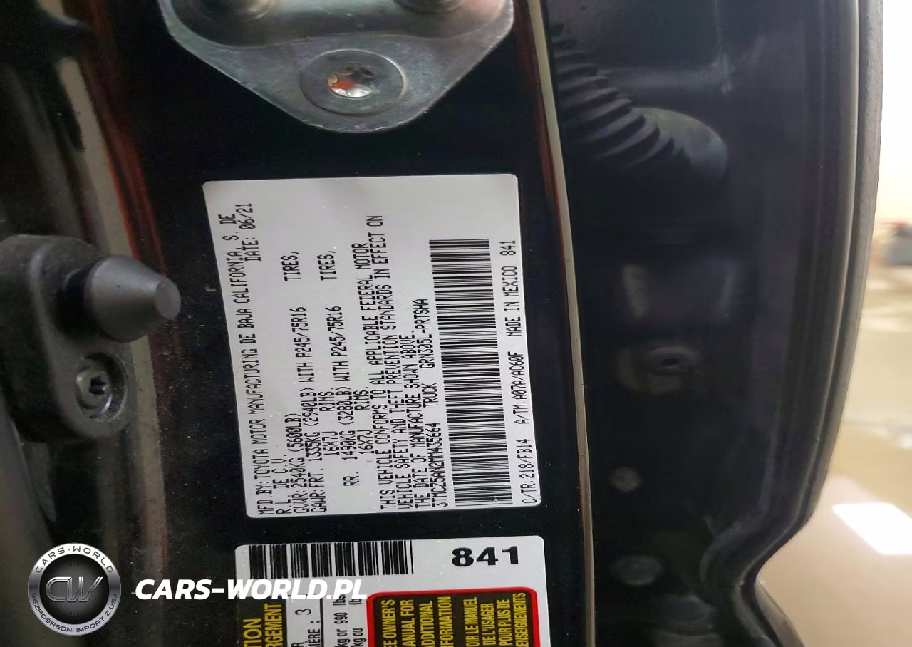 2021 Toyota Tacoma Sr V6 VIN:3TMCZ5AN2MM435664 - 13