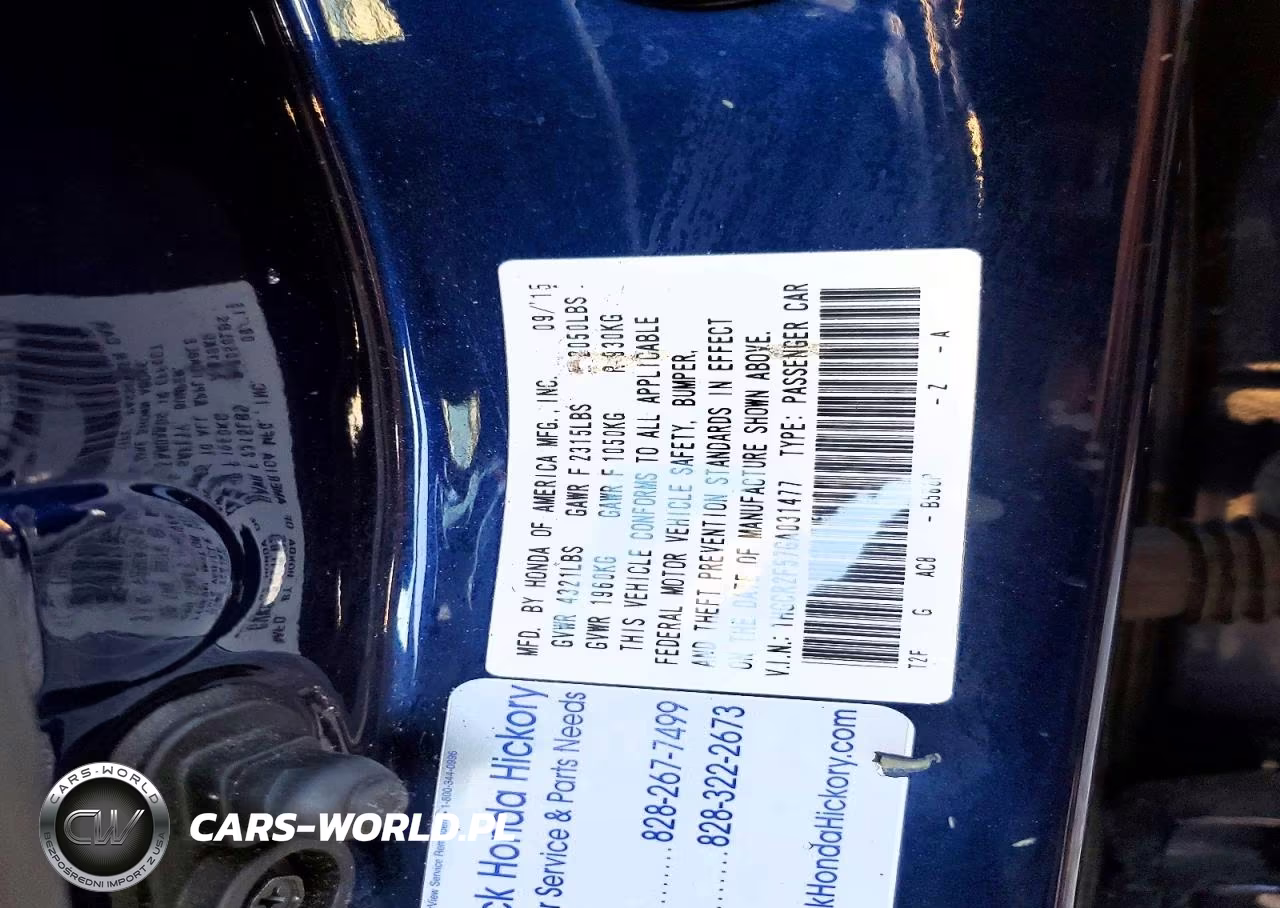 2016 Honda Accord Sport VIN:1HGCR2F57GA031477 - 12