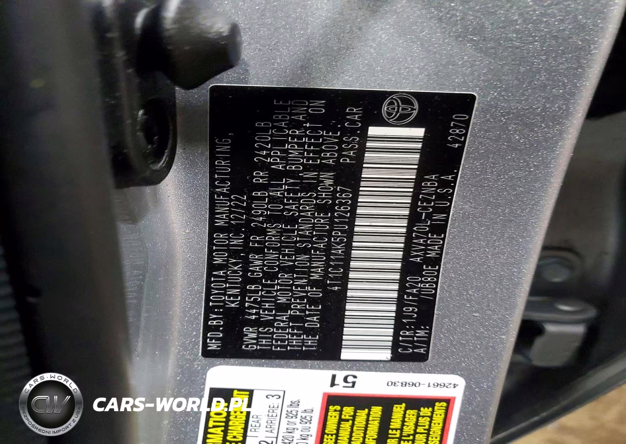 2023 Toyota Camry Le VIN:4T1C11AK5PU126367 - 13