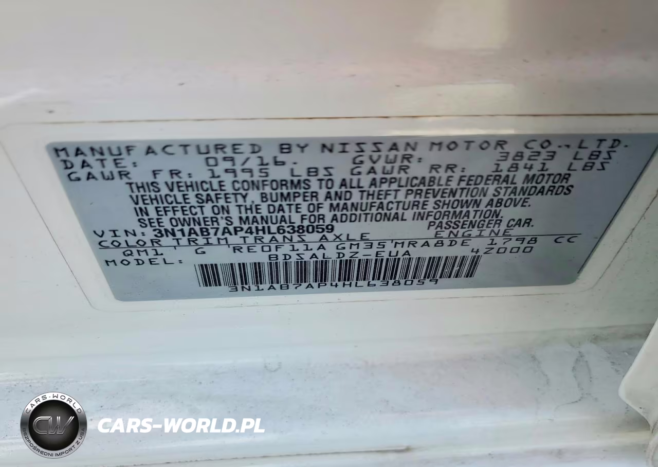 2017 Nissan Sentra S VIN:3N1AB7AP4HL638059 - 13