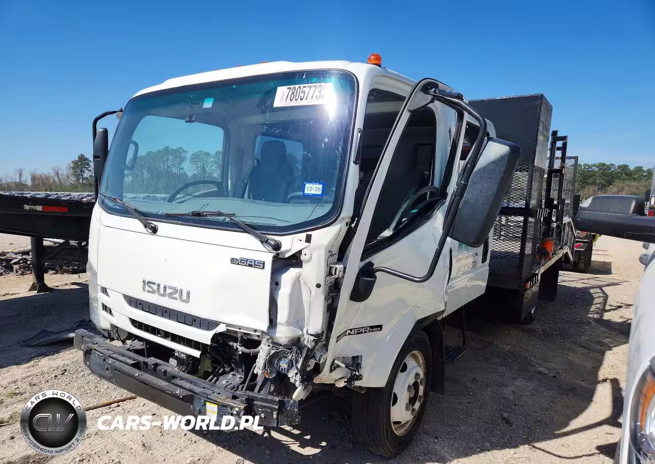2019 Isuzu Npr Hd Crew Cab Flatbed Truck