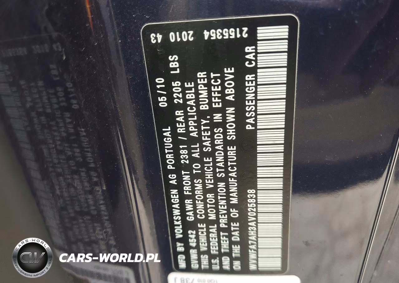 2010 Volkswagen Eos Lux VIN:WVWFA7AH3AV025838 - 12