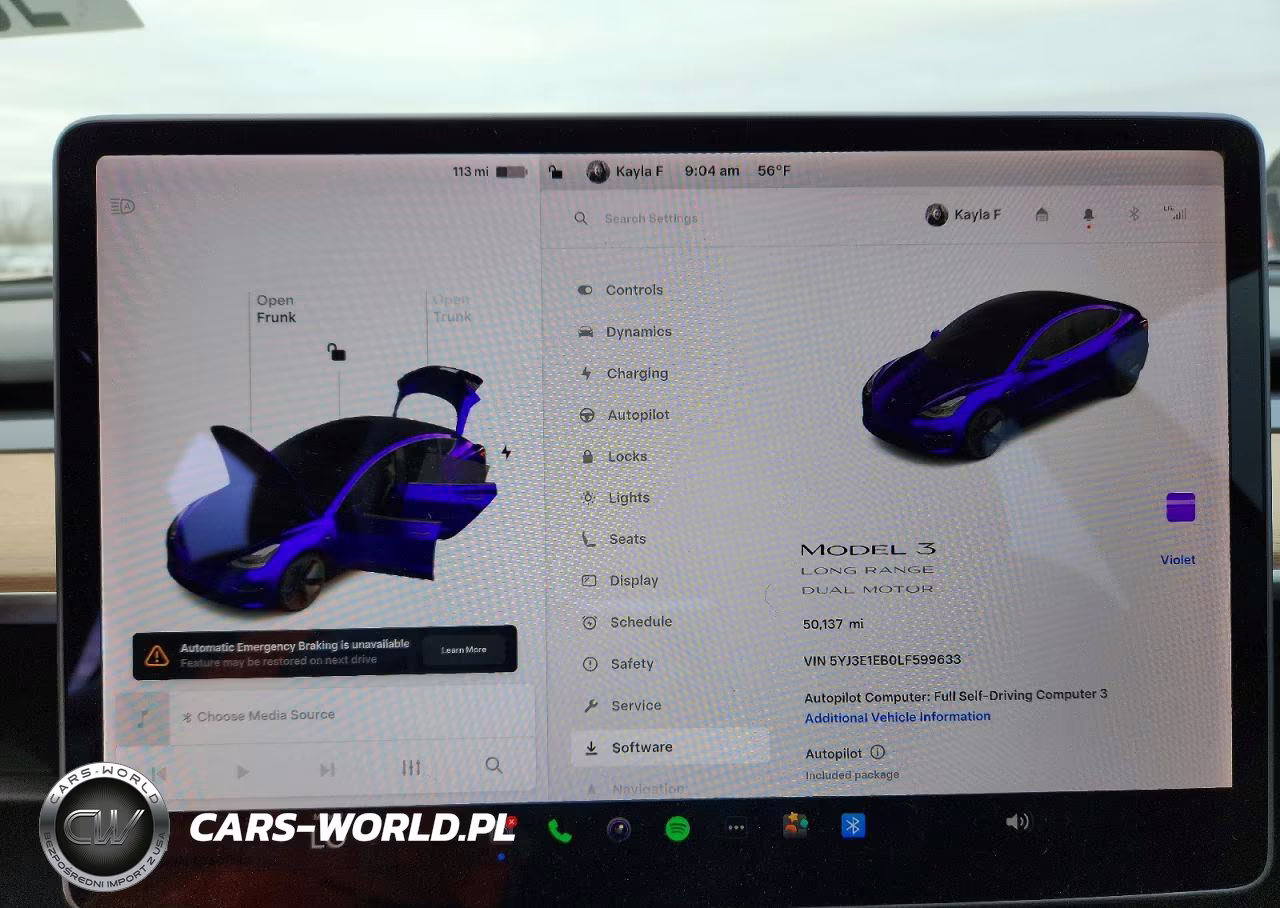 2020 Tesla Model 3 VIN:5YJ3E1EB0LF599633 - 9
