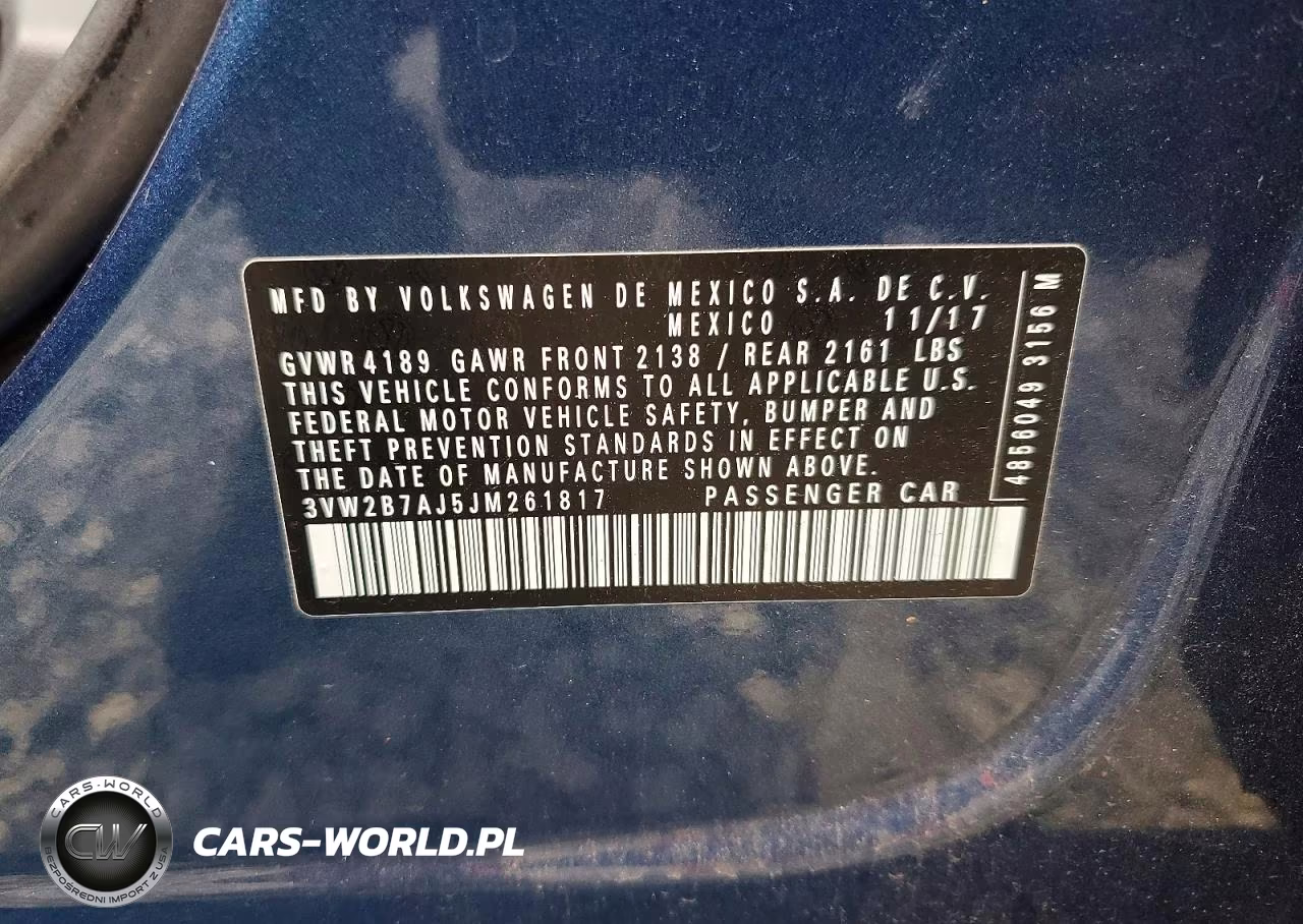 2018 Volkswagen Jetta S VIN:3VW2B7AJ5JM261817 - 12
