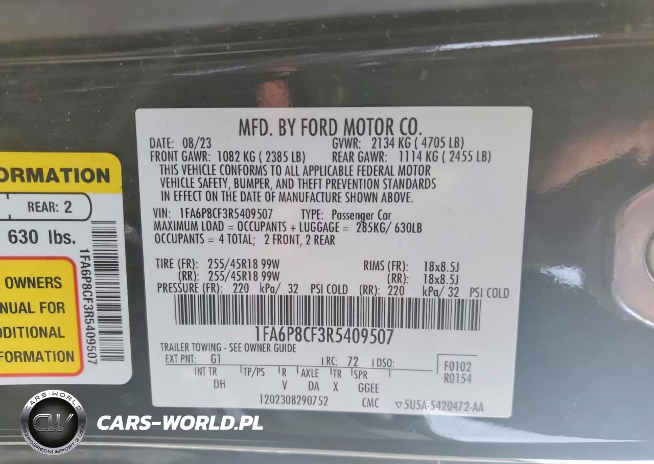 2024 Ford Mustang Gt VIN:1FA6P8CF3R5409507 - 12