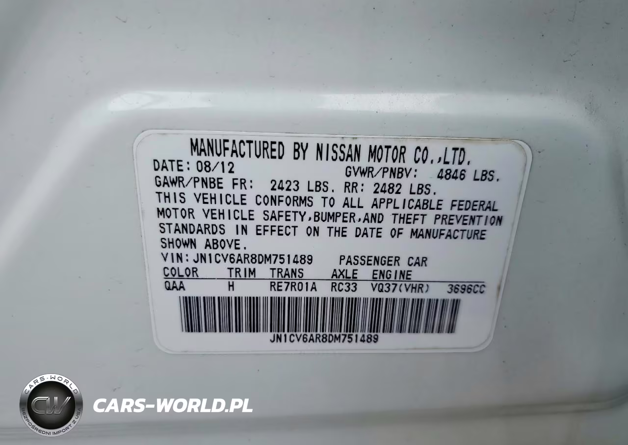 2013 Infiniti G37 Sedan X VIN:JN1CV6AR8DM751489 - 12