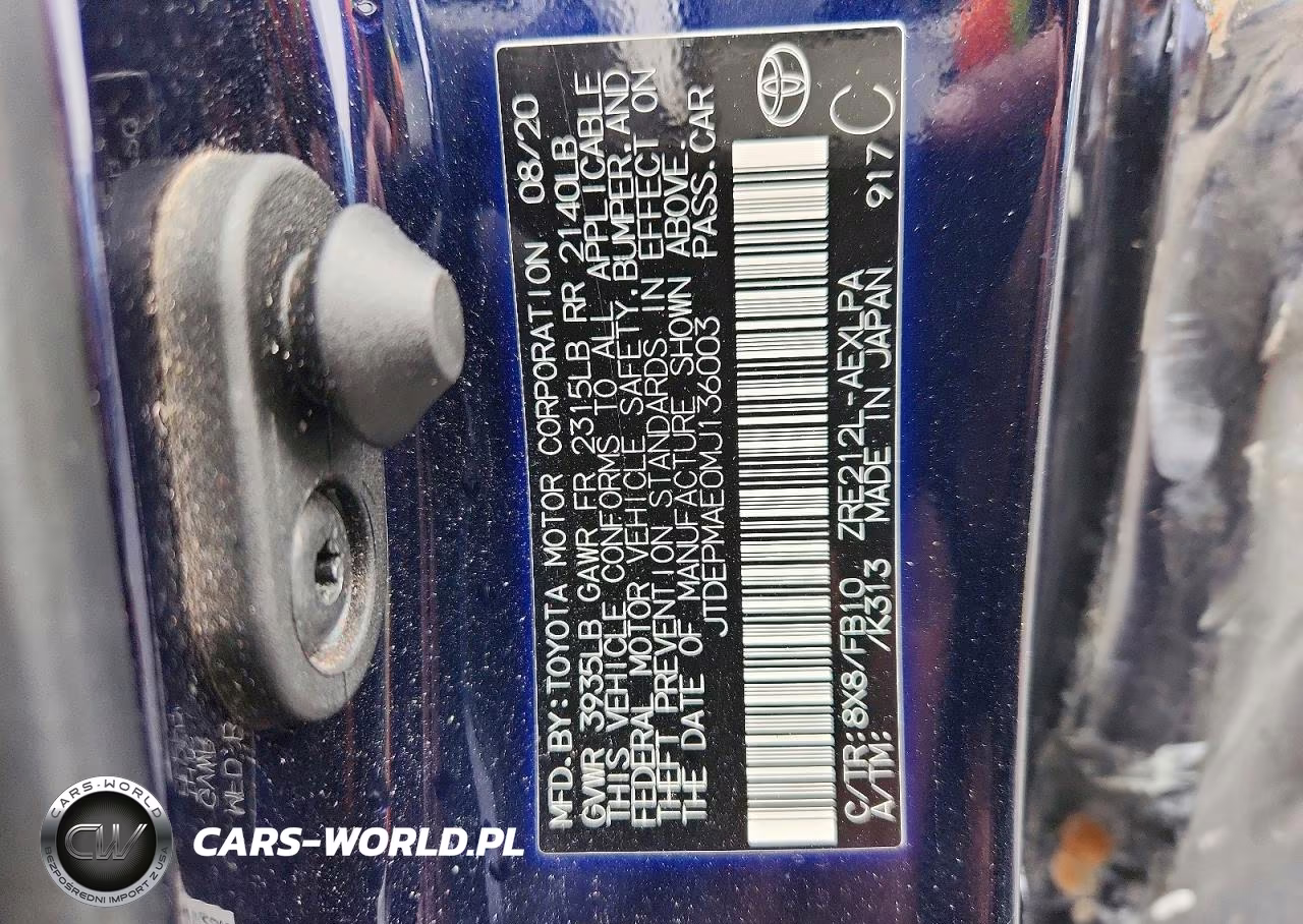 2021 Toyota Corolla Le VIN:JTDEPMAE0MJ136003 - 12