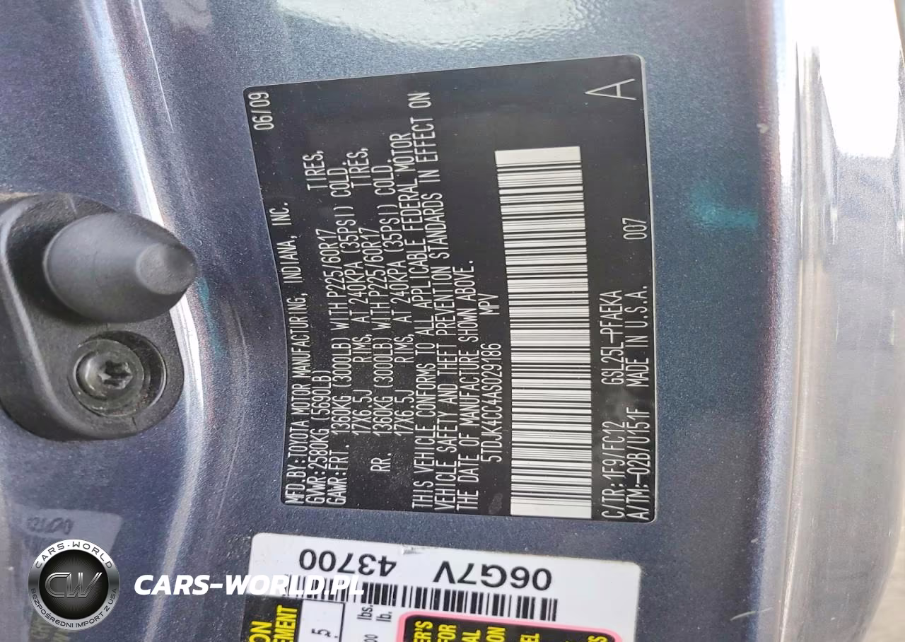 2010 Toyota Sienna VIN:5TDJK4CC4AS029186 - 13