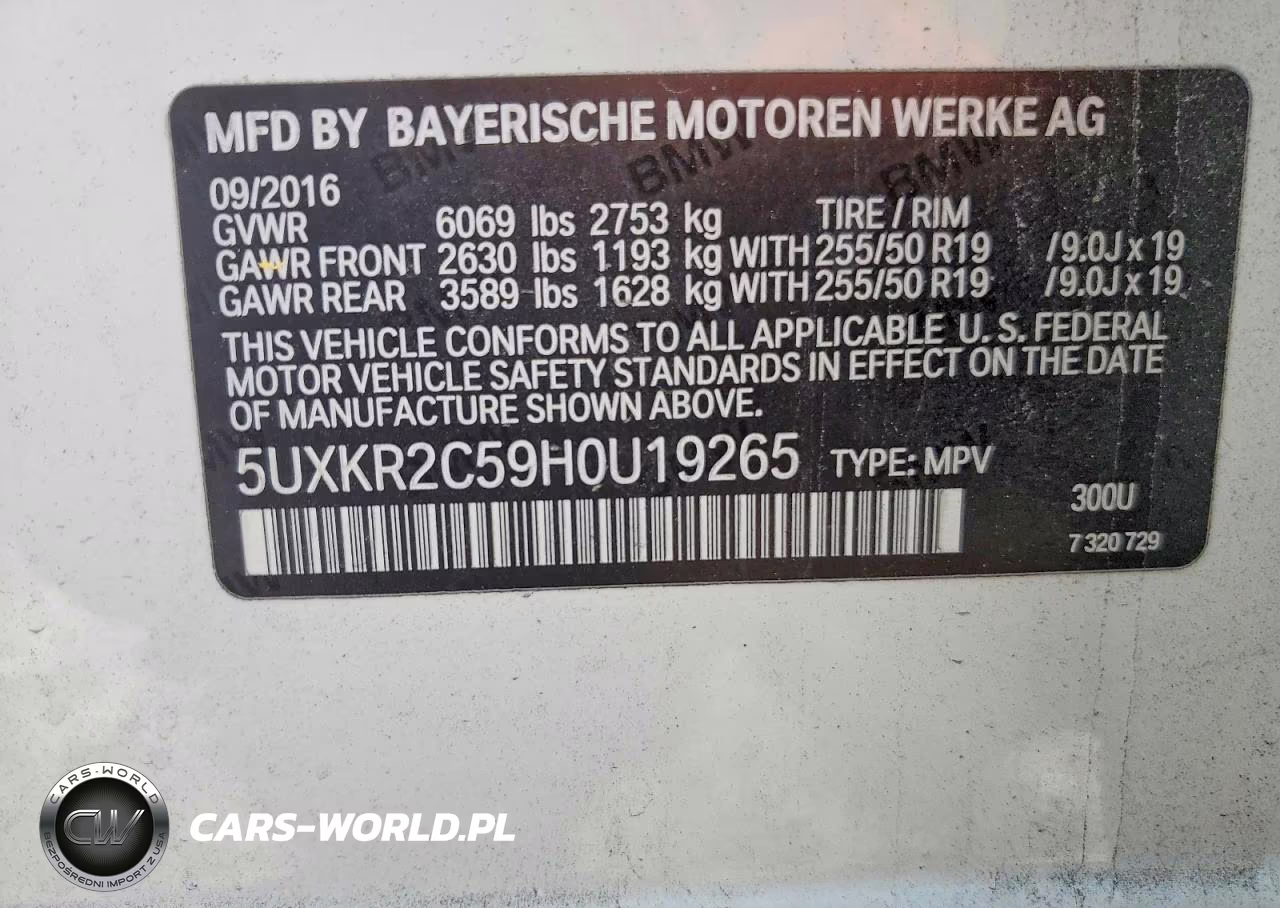 2017 BMW X5 Sdrive35I VIN:5UXKR2C59H0U19265 - 13