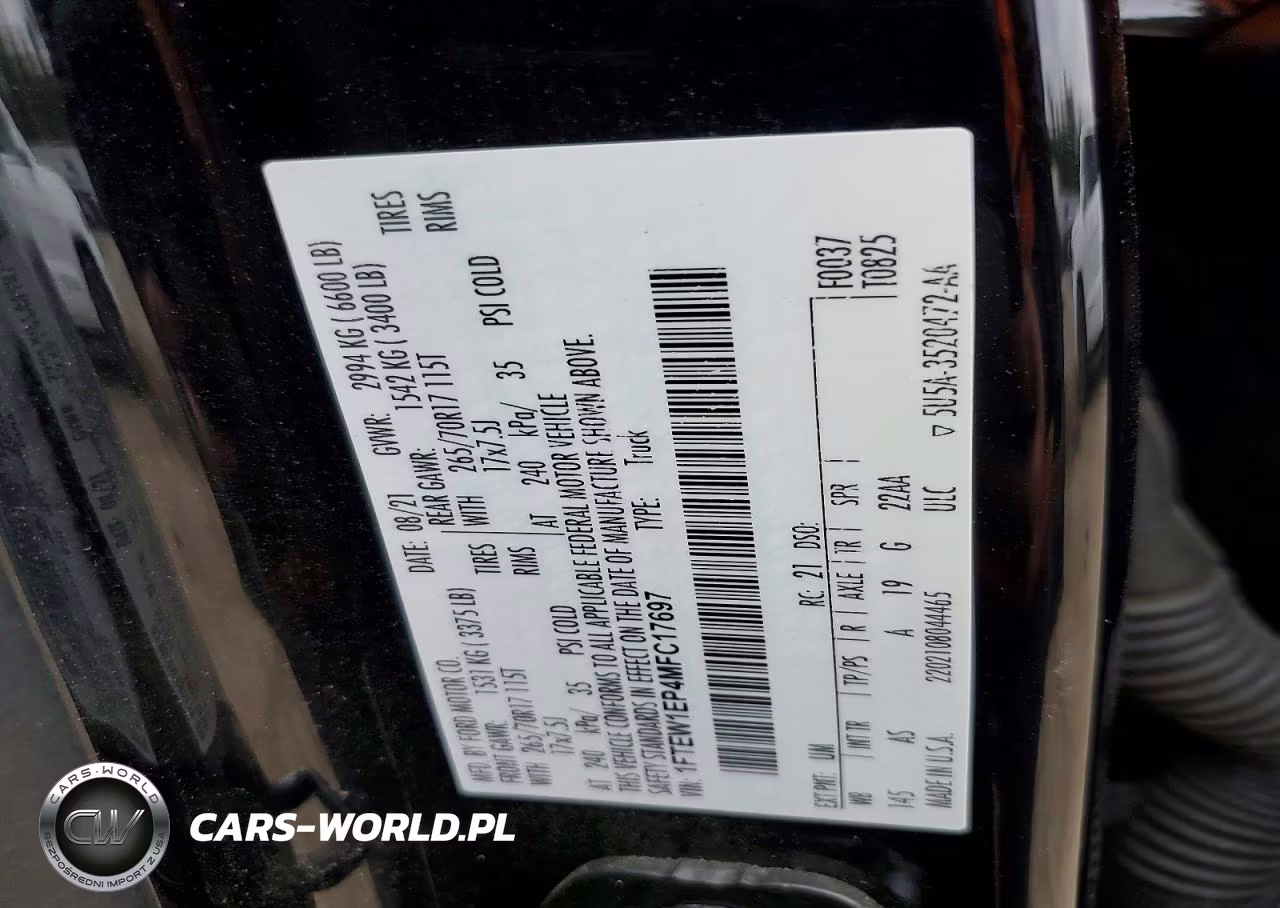 2021 Ford F150 Supercrew VIN:1FTEW1EP4MFC17697 - 12