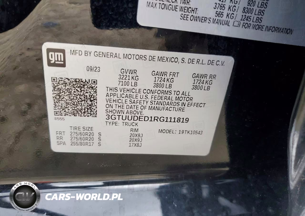 2024 GMC Sierra K1500 Slt VIN:3GTUUDED1RG111819 - 12