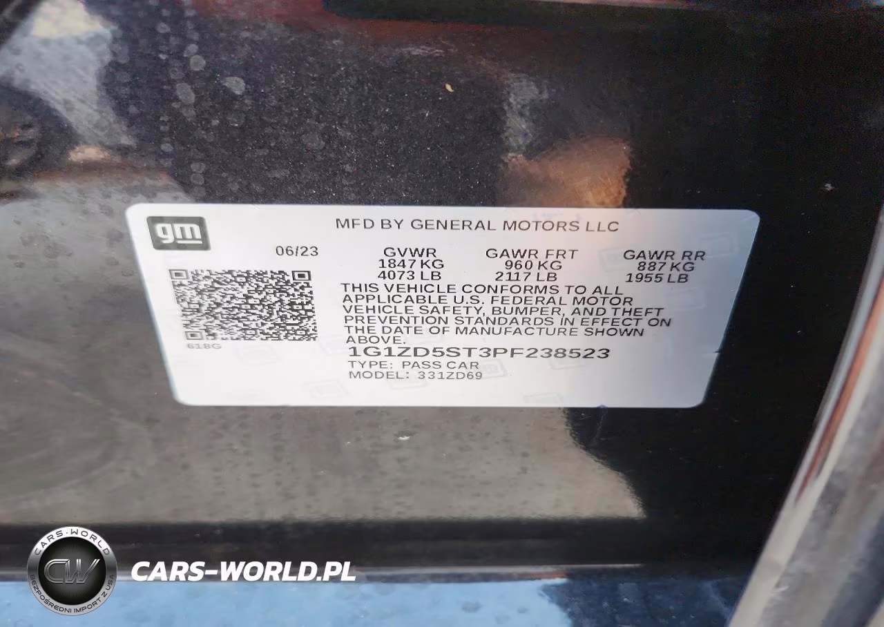 2023 Chevrolet Malibu Lt VIN:1G1ZD5ST3PF238523 - 12