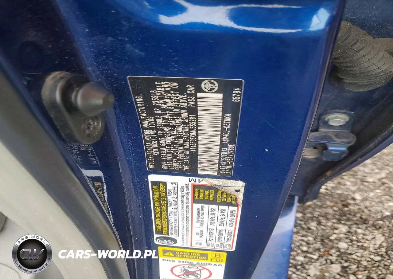 2010 Toyota Camry Le VIN:4T1BF3EK0AU555281 - 12