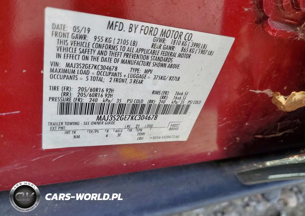 2019 Ford Ecosport Se VIN:MAJ3S2GE7KC304678 - 13