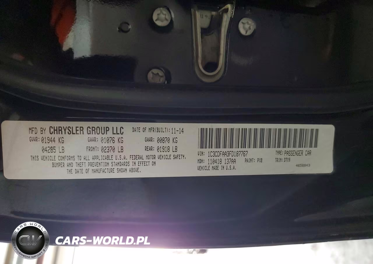 2015 Dodge Dart Se VIN:1C3CDFAA3FD187767 - 12