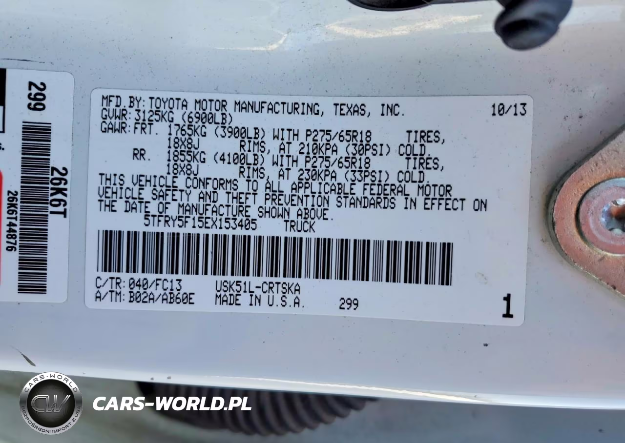 2014 Toyota Tundra Sr5 VIN:5TFRY5F15EX153405 - 12
