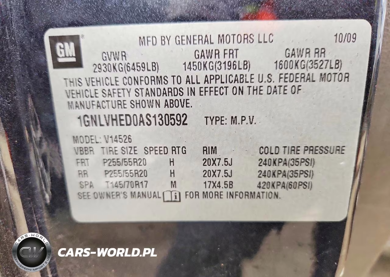 2010 Chevrolet Traverse Ltz VIN:1GNLVHED0AS130592 - 14