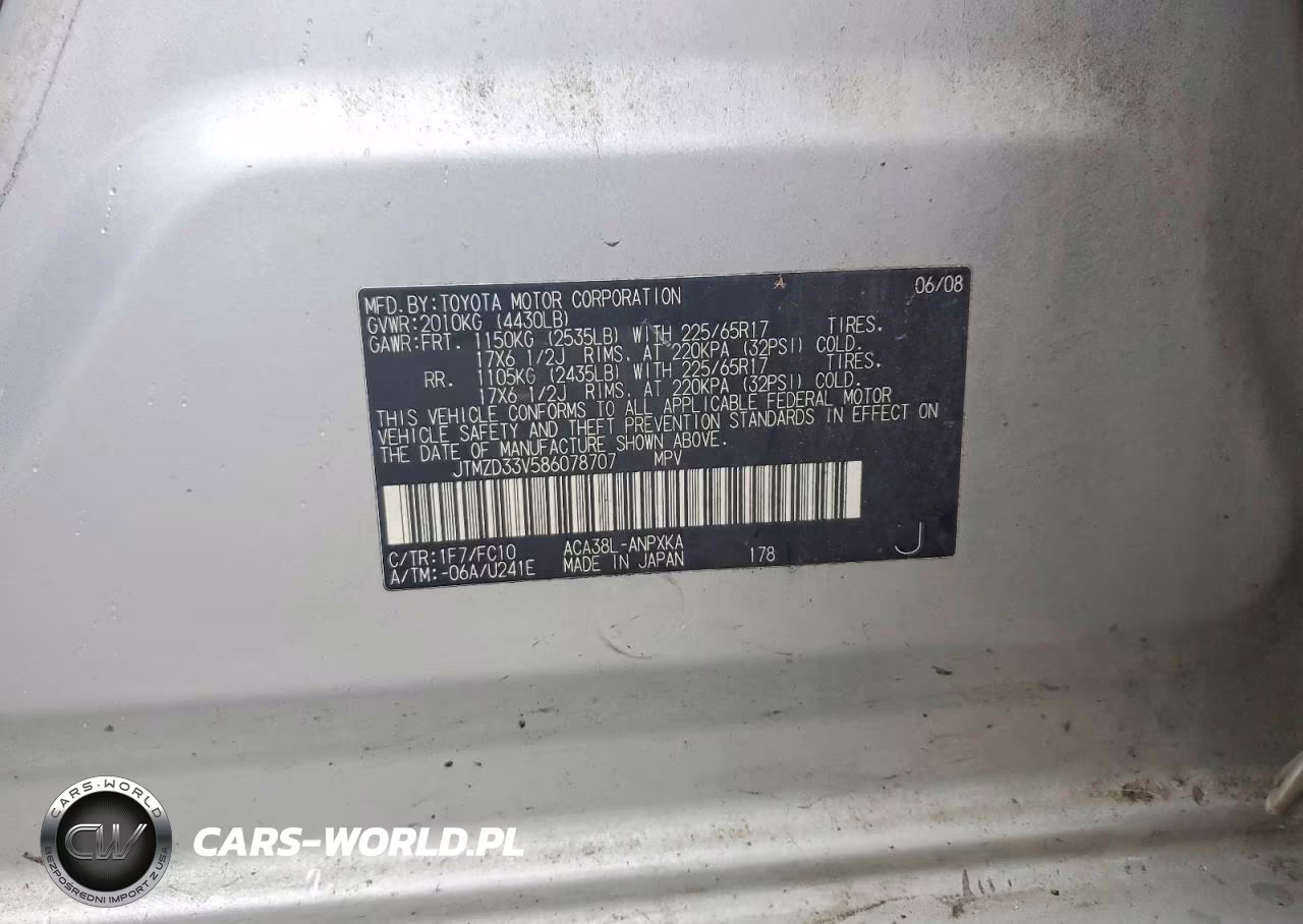 2008 Toyota Rav4 VIN:JTMZD33V586078707 - 13