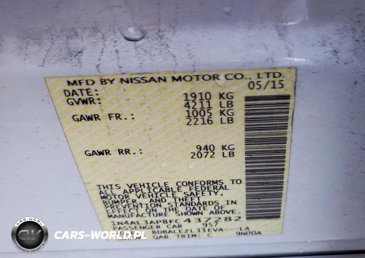 2015 Nissan Altima VIN:1N4AL3AP8FC437282 - 12