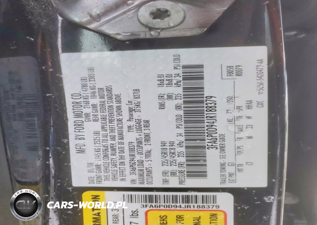 2018 Ford Fusion Titanium-Platinum VIN:3FA6P0D94JR188379 - 12
