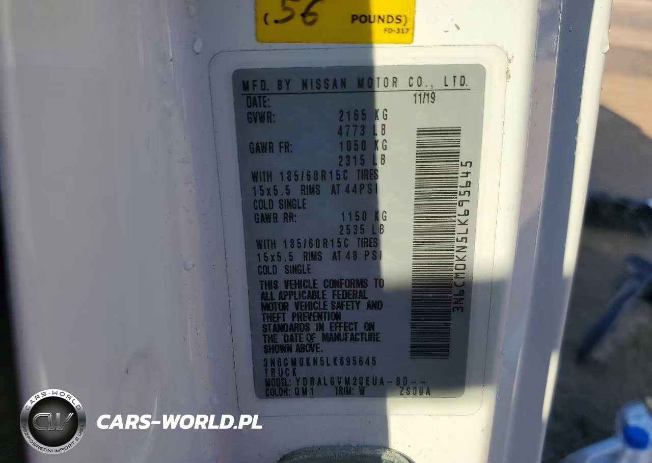 2020 Nissan Nv200 Utility - Service Van VIN:3N6CM0KN5LK695645 - 14
