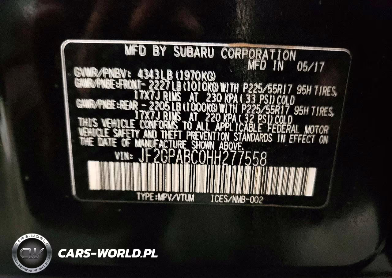 2017 Subaru Crosstrek Premium VIN:JF2GPABC0HH277558 - 13
