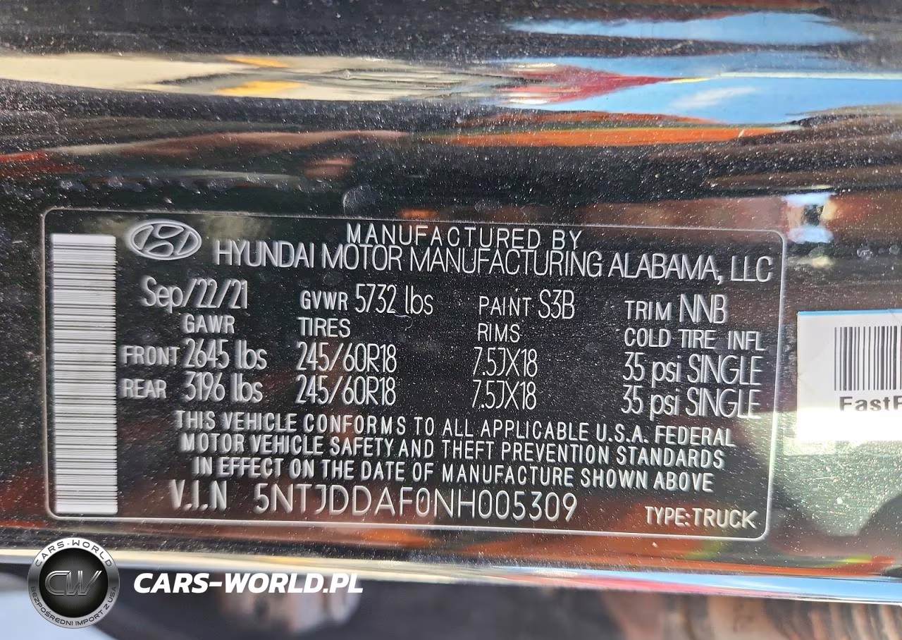 2022 Hyundai Santa Cruz Sel Premium VIN:5NTJDDAF0NH005309 - 13