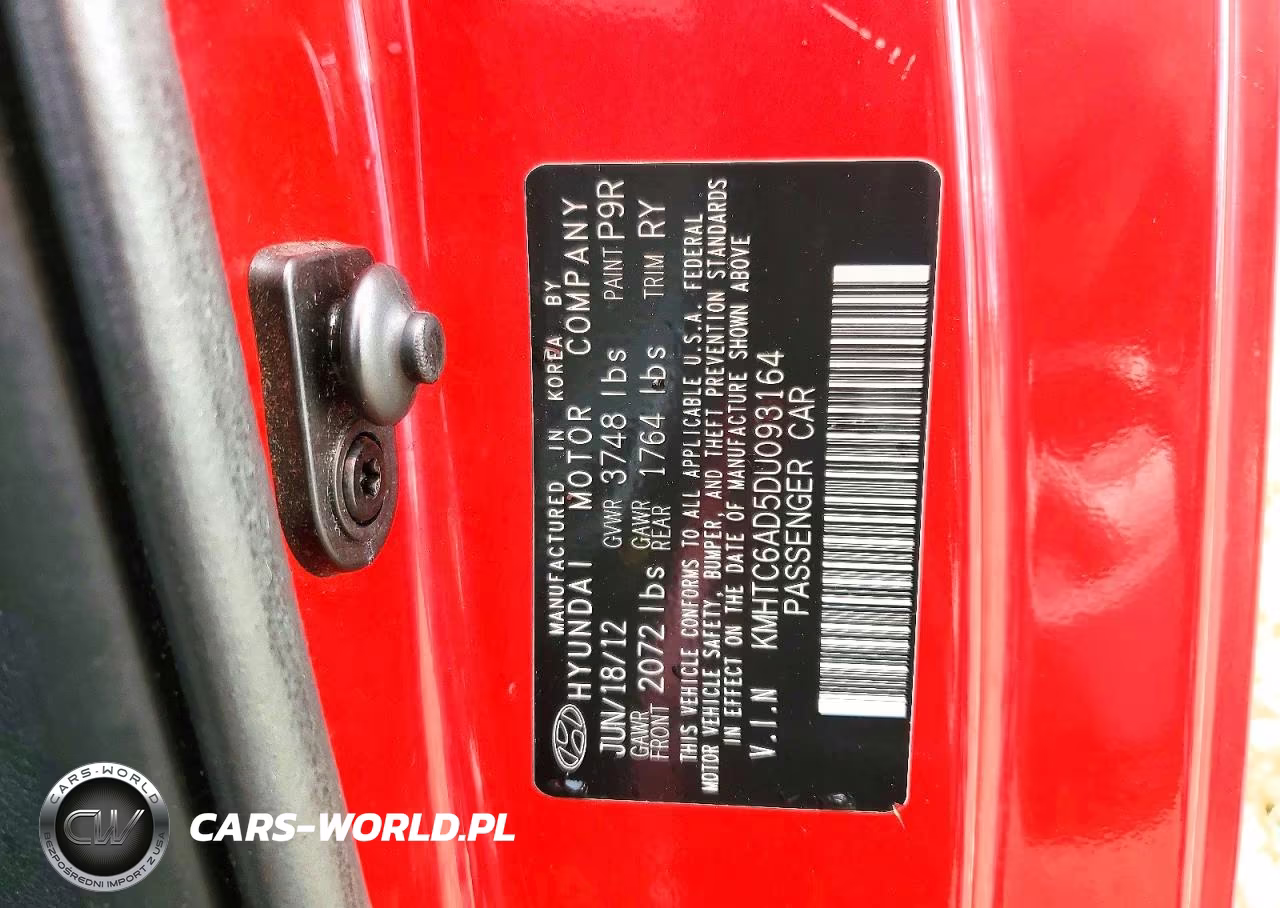 2013 Hyundai Veloster VIN:KMHTC6AD5DU093164 - 12