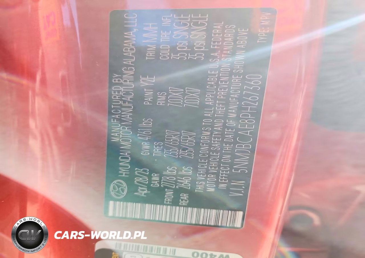 2023 Hyundai Tucson Sel VIN:5NMJBCAE8PH267360 - 12