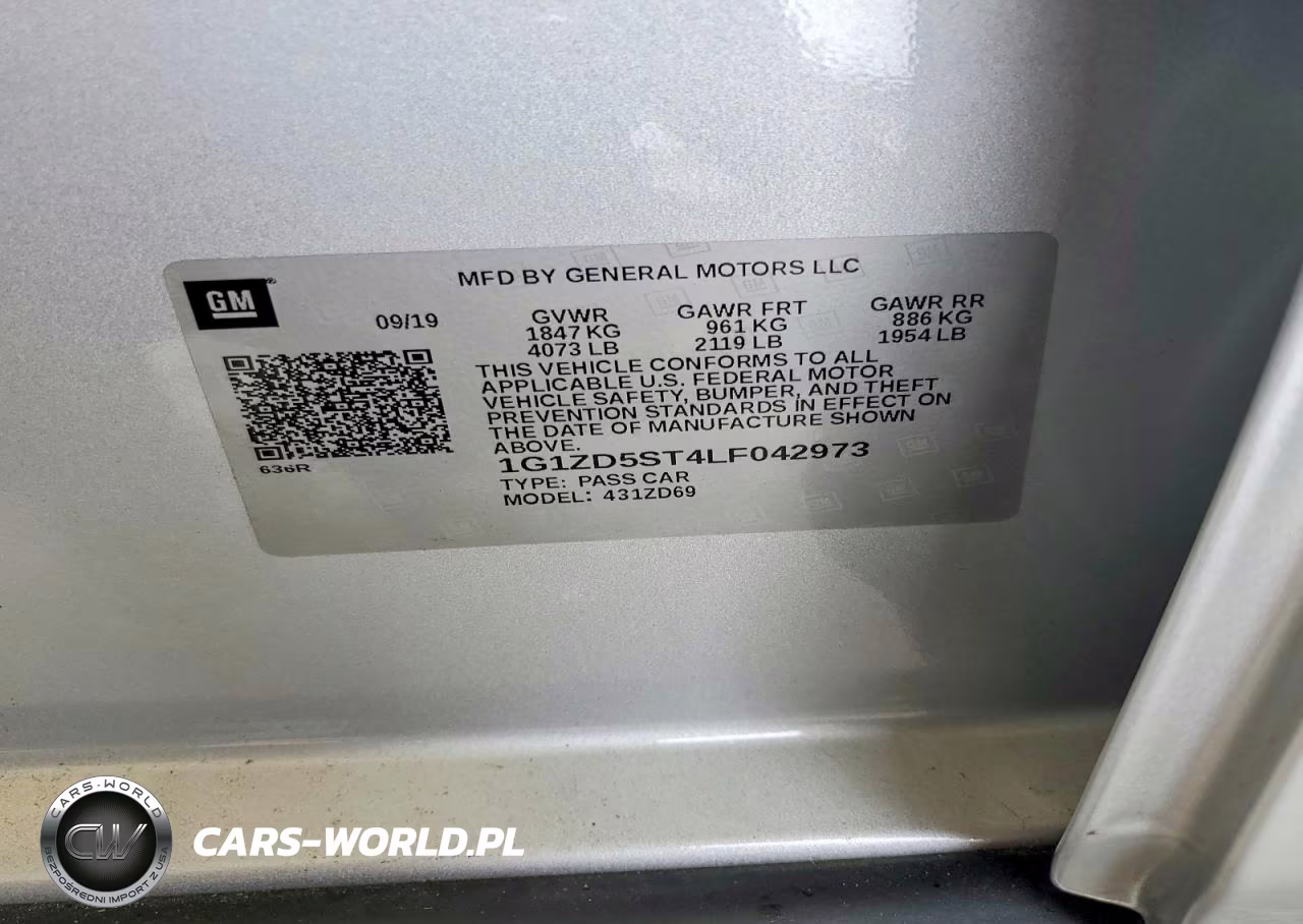 2020 Chevrolet Malibu Lt VIN:1G1ZD5ST4LF042973 - 12