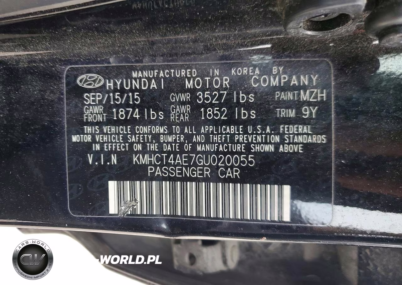 2016 Hyundai Accent Se VIN:KMHCT4AE7GU020055 - 12