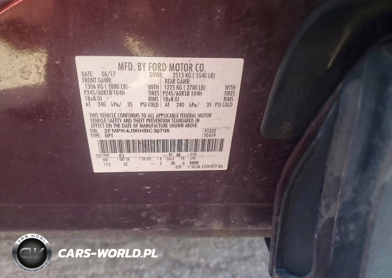 2017 Ford Edge Sel VIN:2FMPK4J90HBC30706 - 14