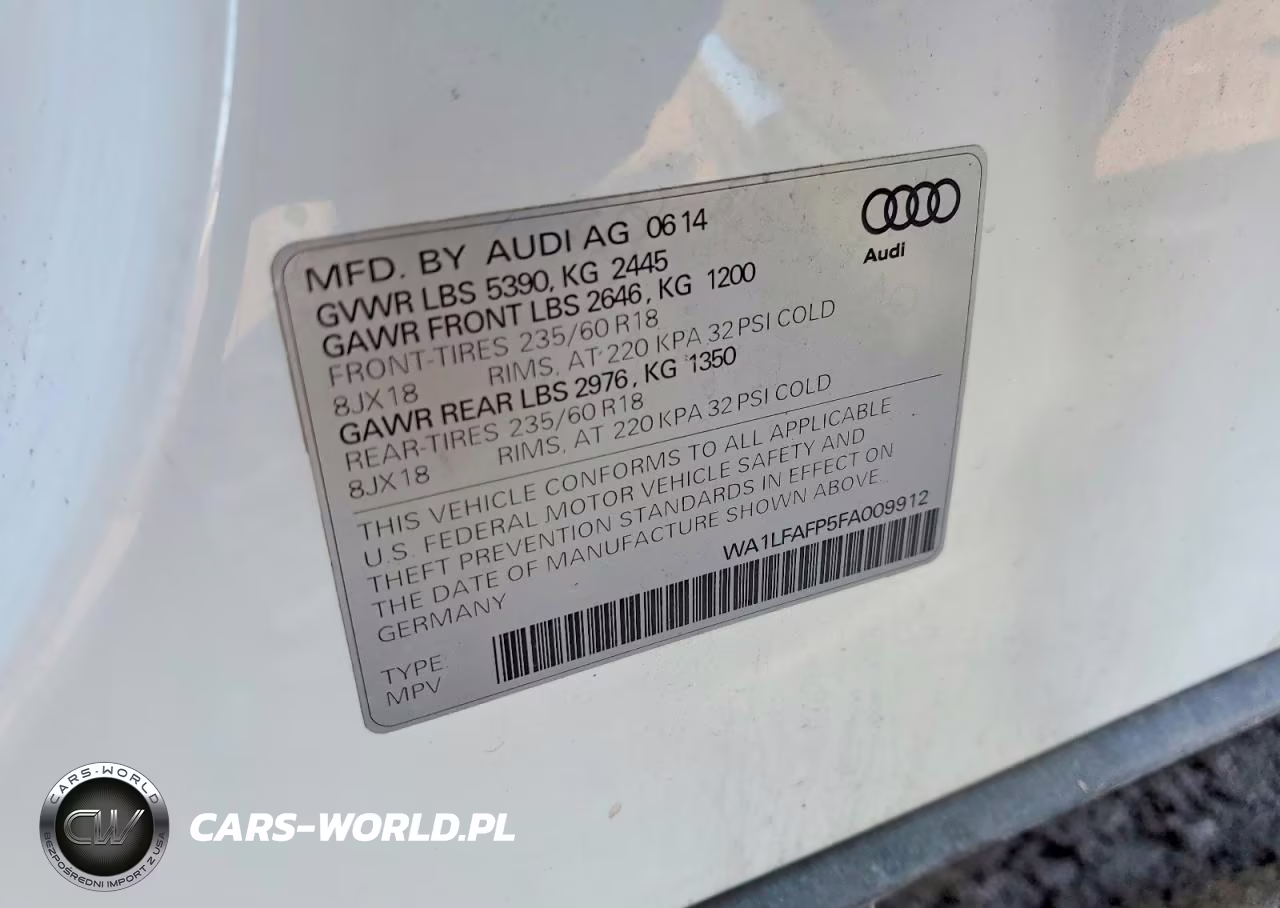 2015 Audi Q5 Premium Plus VIN:WA1LFAFP5FA009912 - 13
