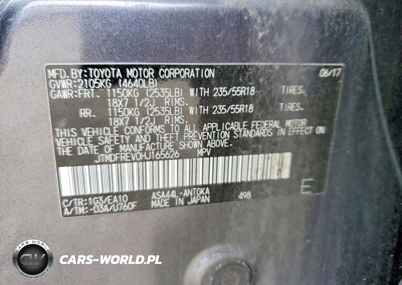 2017 Toyota Rav4 Limited VIN:JTMDFREV0HJ165626 - 13