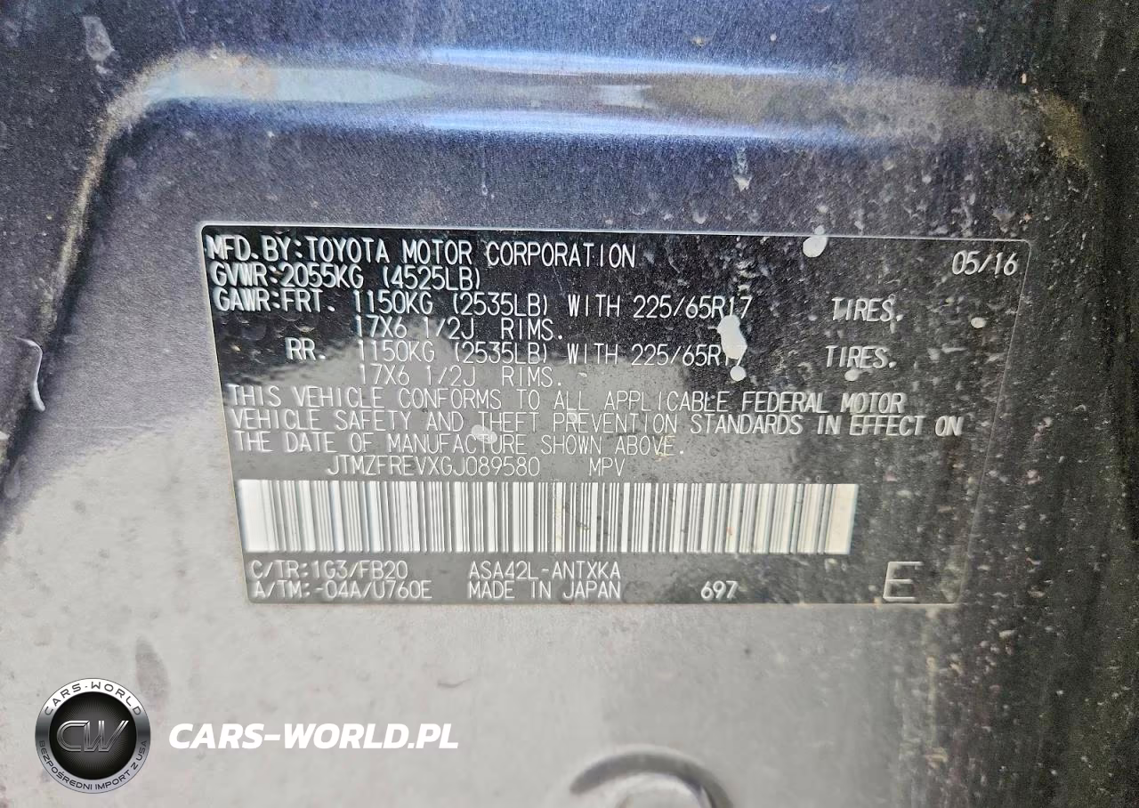 2016 Toyota Rav4 Le VIN:JTMZFREVXGJ089580 - 12