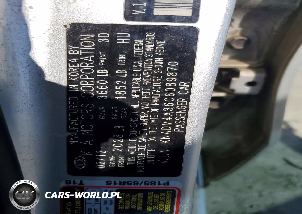 2012 Kia Rio Lx VIN:KNADM4A36C6089870 - 12