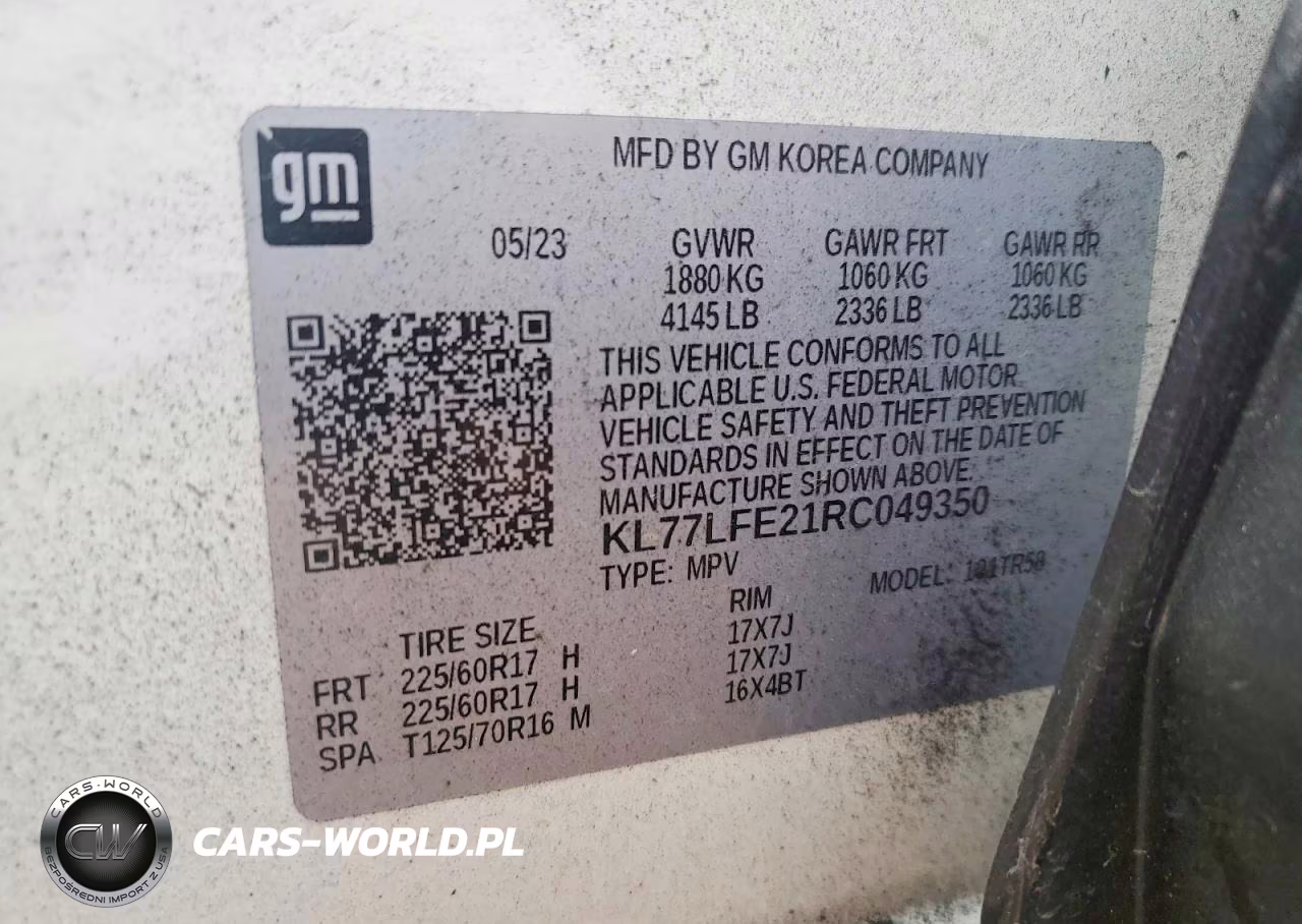 2024 Chevrolet Trax VIN:KL77LFE21RC049350 - 12