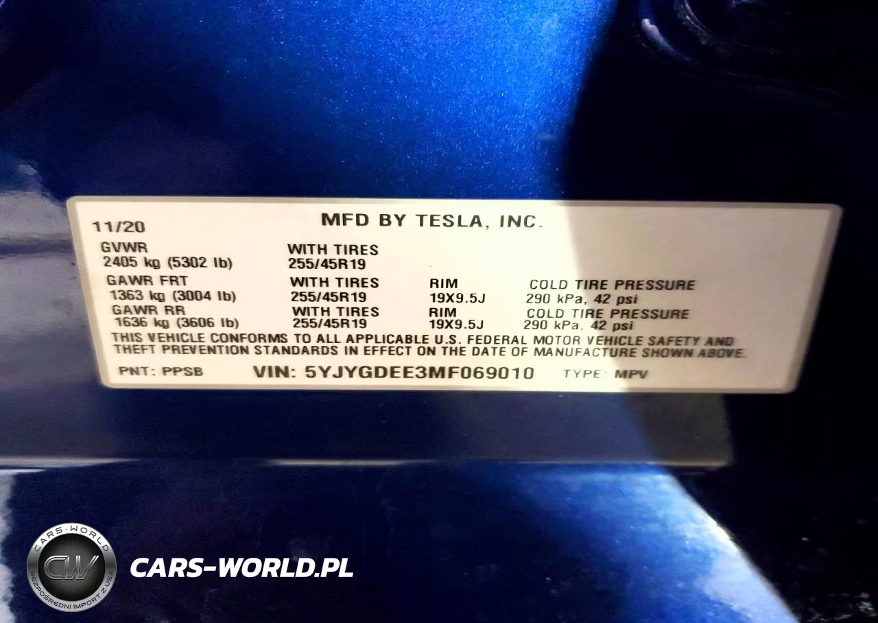 2021 Tesla Model Y VIN:5YJYGDEE3MF069010 - 12