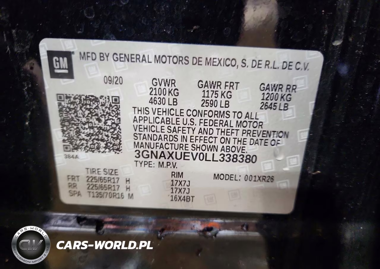 2020 Chev Equinox Lt VIN:3GNAXUEV0LL338380 - 14