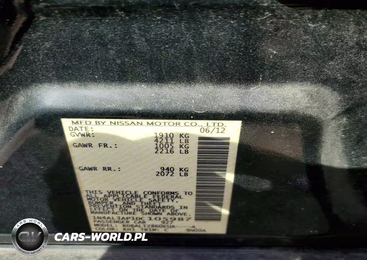 2013 Nissan Altima 2.5 VIN:1N4AL3AP1DC105987 - 12