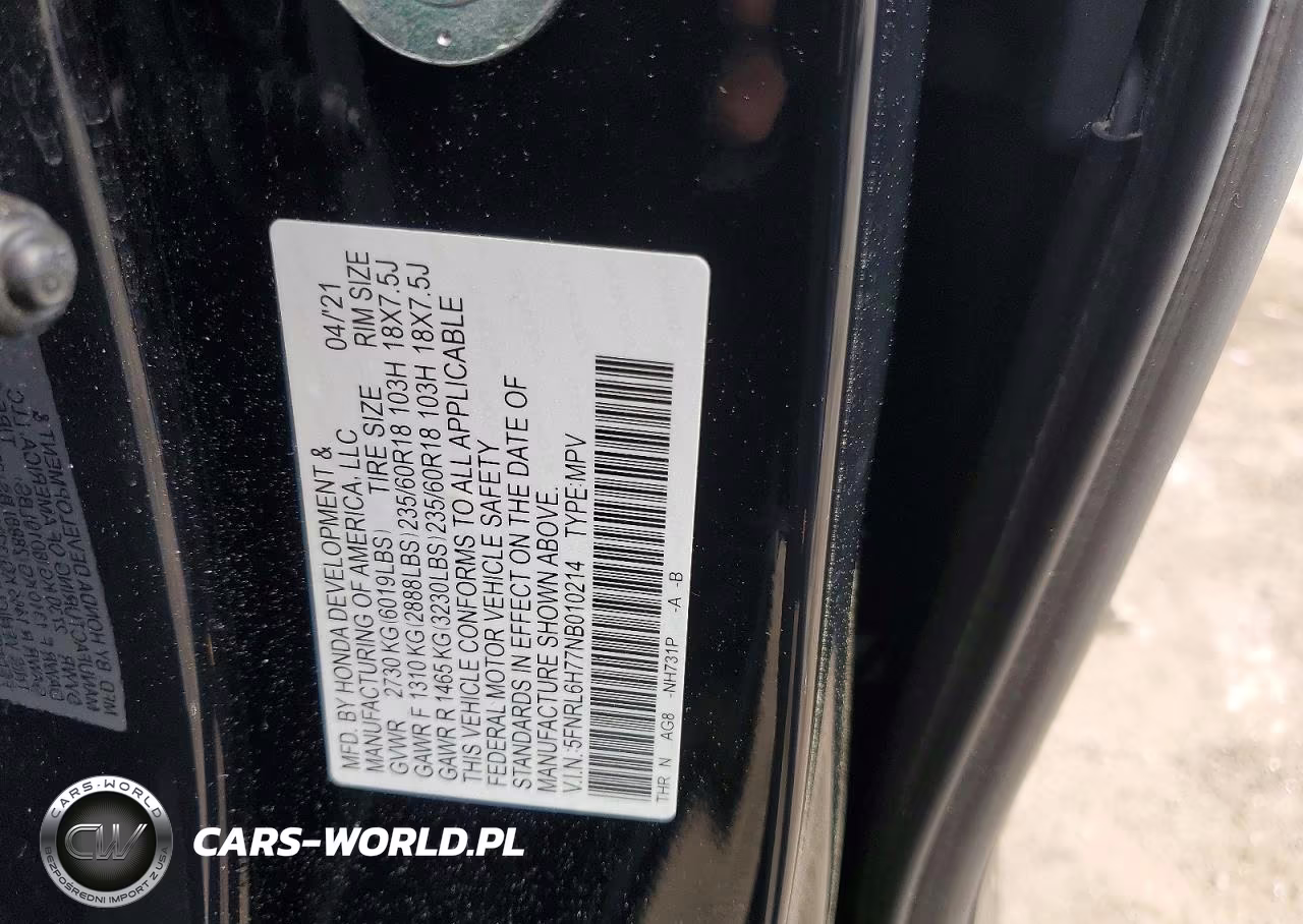 2022 Honda Odyssey Exl VIN:5FNRL6H77NB010214 - 13