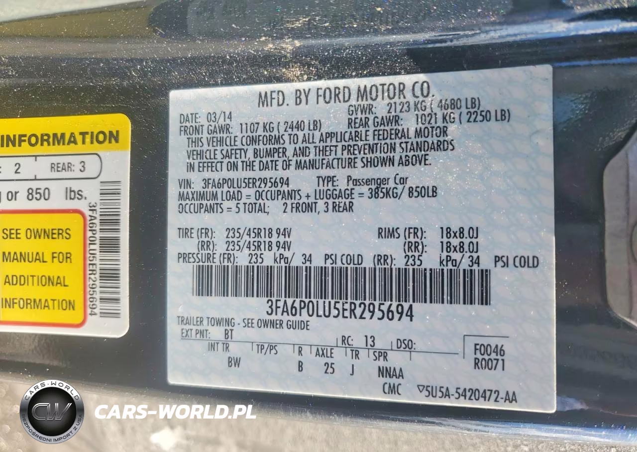 2014 Ford Fusion Se Hybrid VIN:3FA6P0LU5ER295694 - 11