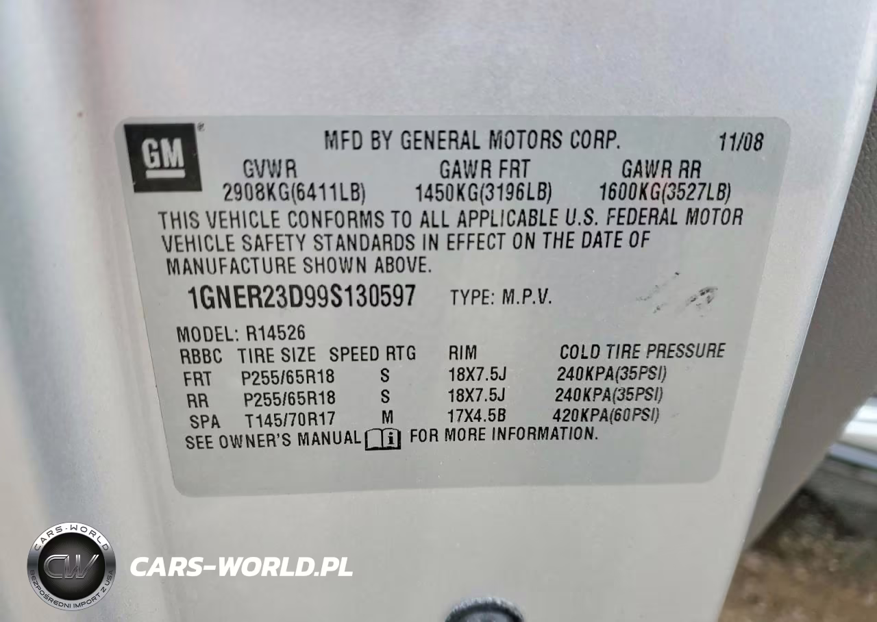 2009 Chevrolet Traverse Lt VIN:1GNER23D99S130597 - 13